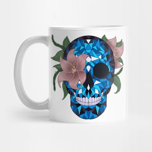 Skull and Flower Mug